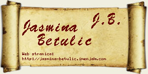 Jasmina Betulić vizit kartica